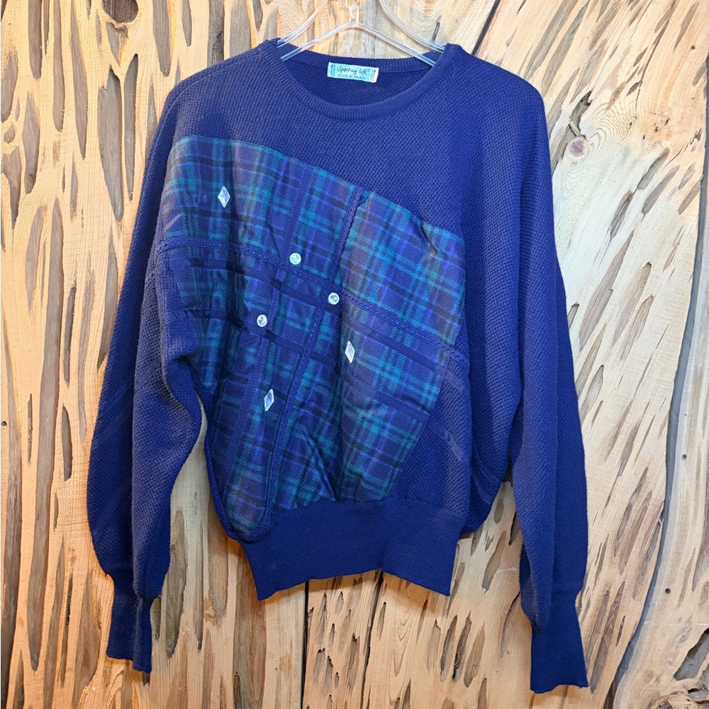 Hauber Vintage 1980s alpaca wool blend sweater. Made in W. Germany. Size: 10